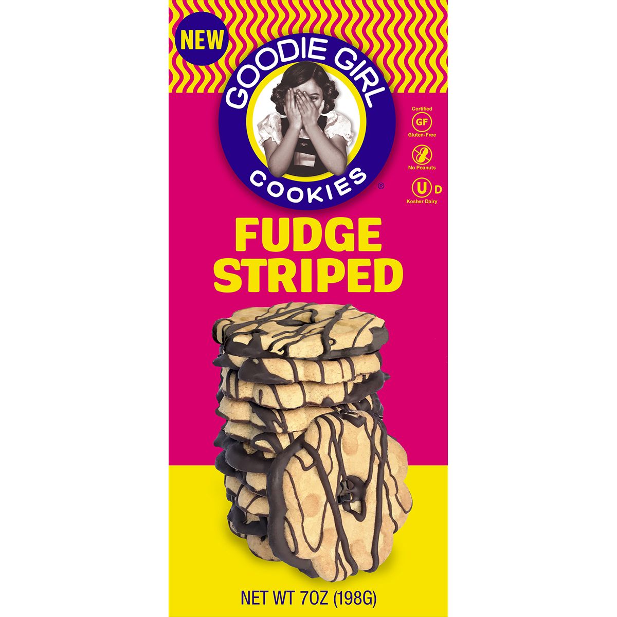 Goodie Girl Fudge Striped Cookies Gluten Free Peanut & Egg Free
