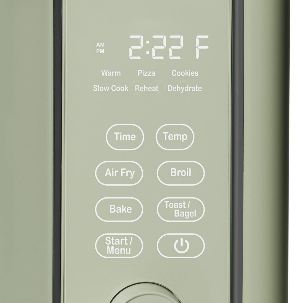 Beautiful 6 Slice Touchscreen Air Fryer Toaster Oven, Sage Green by