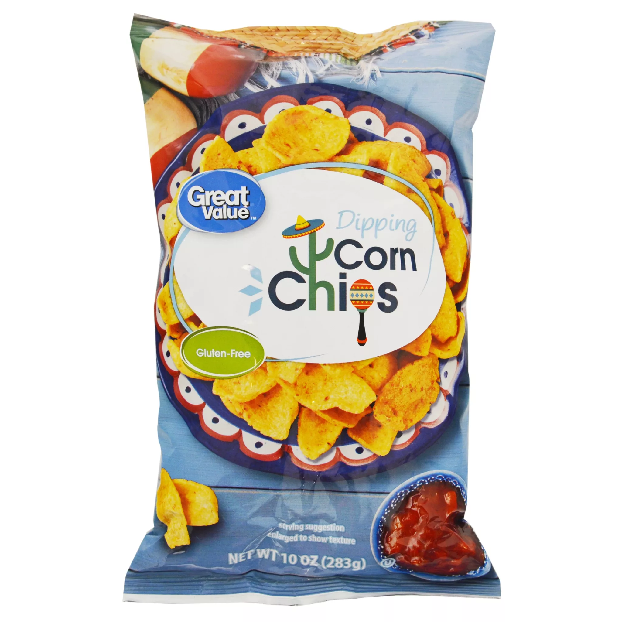 Great Value Gluten-Free Value Dipping Corn Chips, 10 Oz.