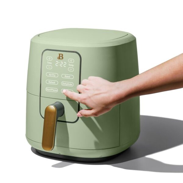 Beautiful 6 Quart Touchscreen Air Fryer, Sage Green by Drew Barrymore