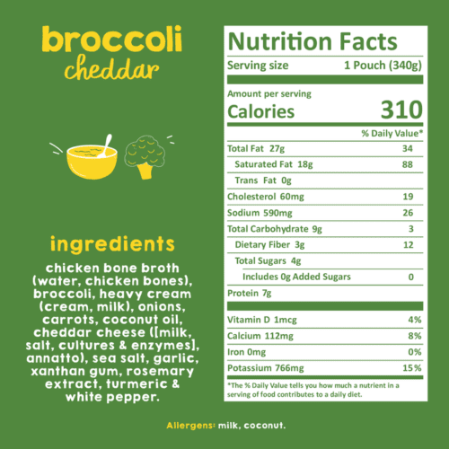 Broccoli Cheddar Soup from Proper Good Gluten Free Soups!