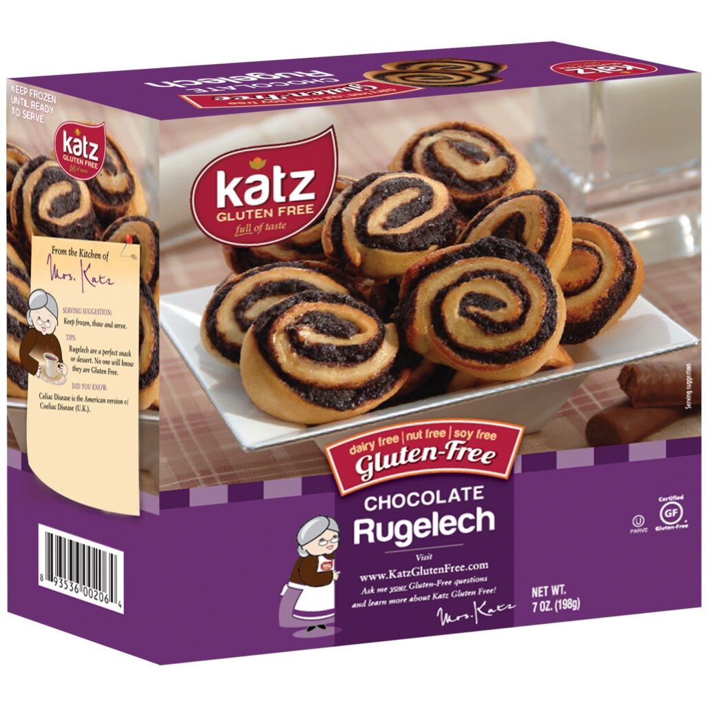 Katz Gluten Free Chocolate Rugelach - Dairy, Nut, and Soy Free
