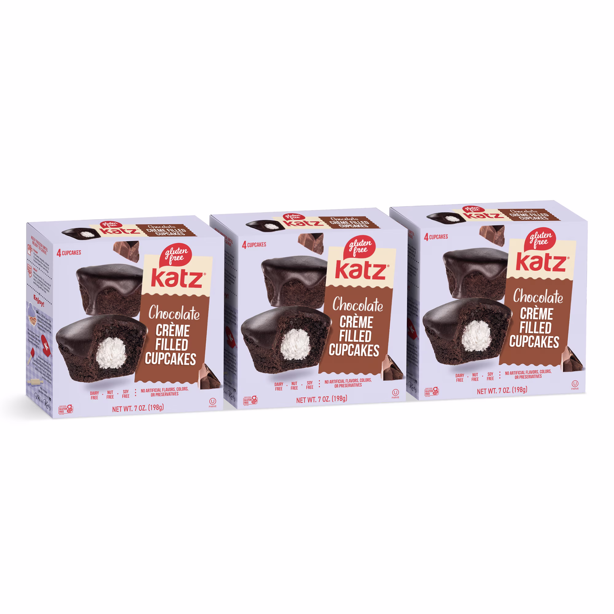 Katz Gluten Free Chocolate Creme Filled Cupcakes