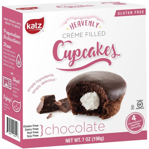 Katz Gluten Free Cupcakes Chocolate Creme Filled