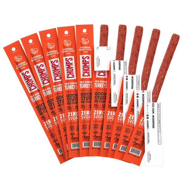 Chomps Pepperoni Turkey Sticks Chomps Pepperoni Turkey Sticks