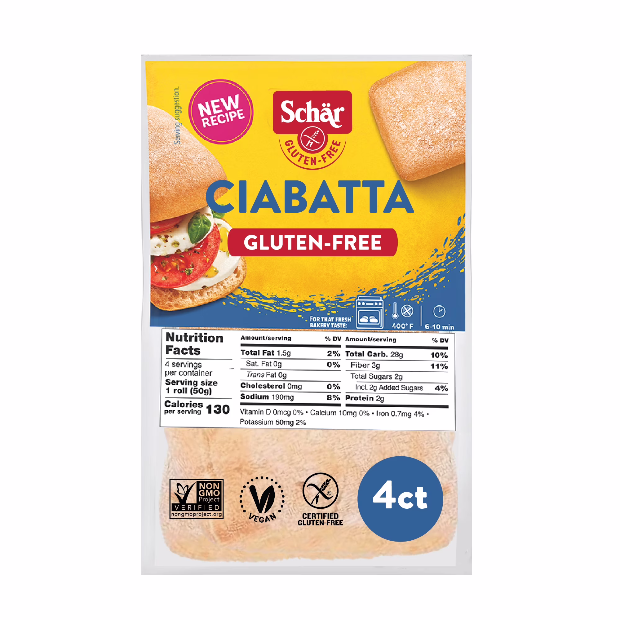 Schar Gluten Free Ciabatta