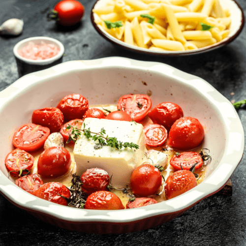 Gluten Free Baked Feta Pasta Recipe