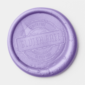 Gluten Free Stamp Wax Seal Sticker Paisley Purple