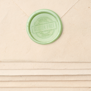 Gluten Free Stamp Wax Seal Sticker in Apple Green