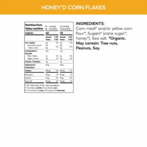 Organic Honey'd Corn Flakes Cereal Ingredients