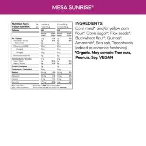 Organic Mesa Sunrise Cereal Ingredients