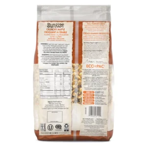 Sunrise Crunchy Maple Cereal Back