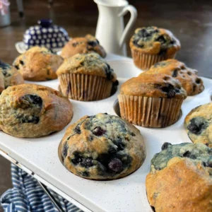 gfJules Gluten Free Blueberry Banana Muffins