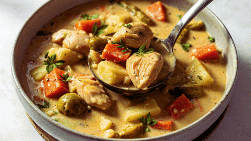 Gluten Free Creamy Chicken Stew Recipe