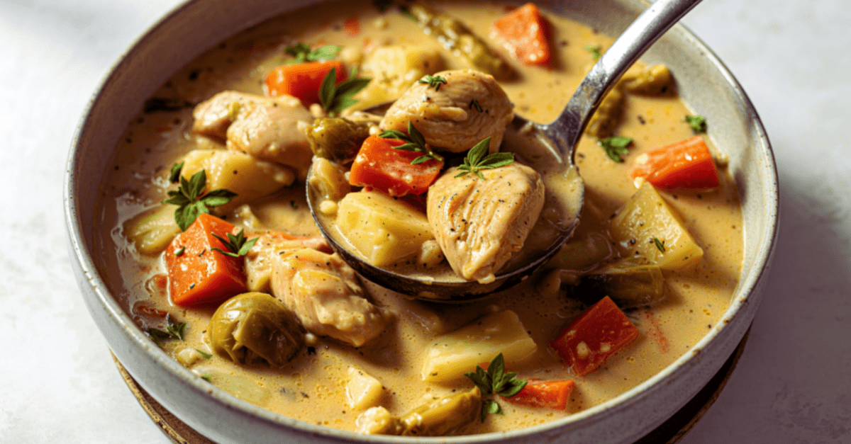 Gluten Free Creamy Chicken Stew Recipe