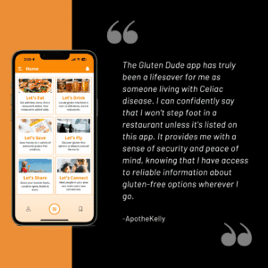 Gluten Dude App Testimonial