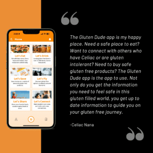 Gluten Dude App Testimonial