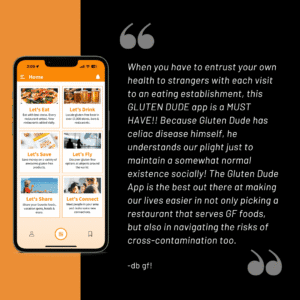 Gluten Dude App Testimonial