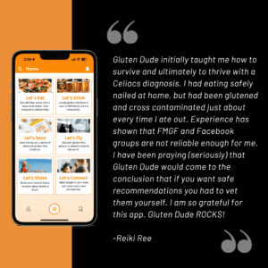 Gluten Dude App Testimonial