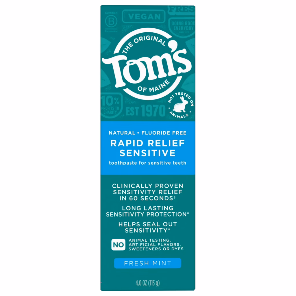 Tom's of Maine Rapid Relief Sensitive Toothpaste