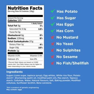 Kinnikinnick Gluten Free Vanilla Wafers Nutrition Facts