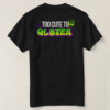 Zazzle Too Cute to Gluten - Gluten Free Dark Tees (Design Back)