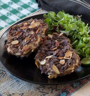 Almond and Blue Corn Tortilla Pork Chops with Organic Blue Corn Tortilla Chips