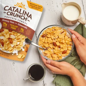 Catalina Crunch honey nut with almonds cereal