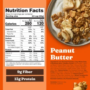 Catalina Crunch Peanut Butter Protein Granola Nutrition Facts