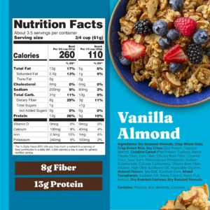 Catalina Crunch Vanilla Almond Protein Granola Nutrition Facts