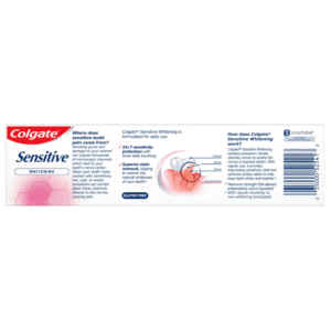 Colgate Sensitive Whitening Toothpaste Information