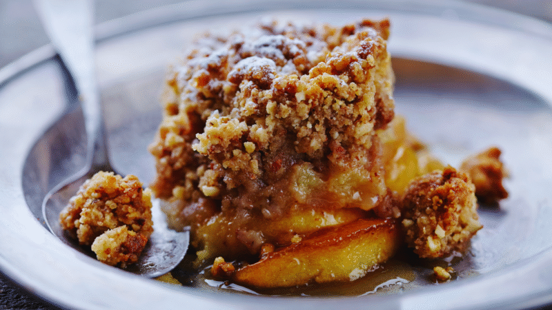 Gluten Free Apple Peach Crumble Recipe