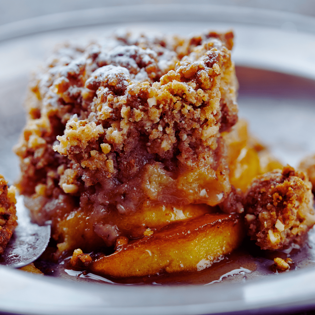 The Best Easy Gluten Free Apple Peach Crumble (Oat-Free)