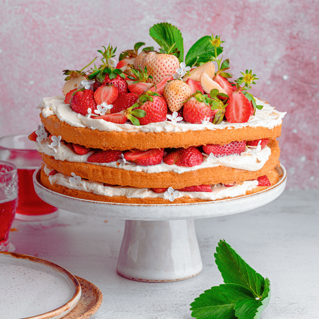 Strawberry and Whipped Cream Cake