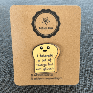 Not Gluten AddisonRoseCo Enamel Pin