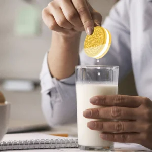 OREO Gluten Free Golden Sandwich Cookies Milk Dip