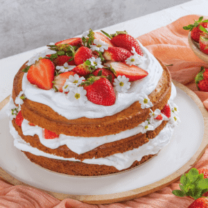Strawberry Whipped Cream Cake Recipe Idea