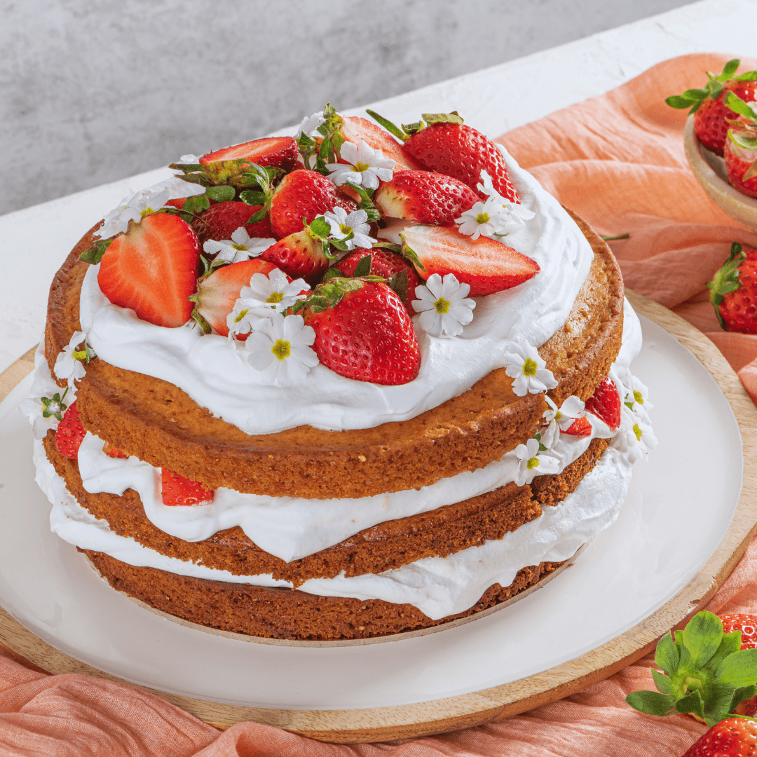 Strawberry and Whipped Cream Cake