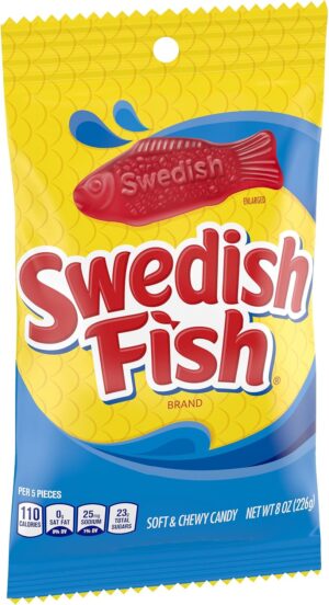 Soft Chewy Swedish Fish candy