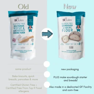 Gluten Free Multigrain Flour is now Sourdough Baking Flour