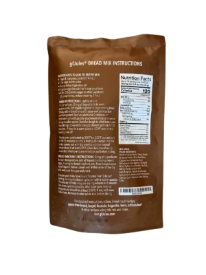 gfJules Gluten Free Bread Mix Back