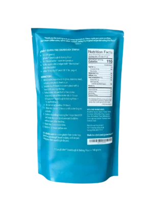 gfjules gluten free sourdough baking flour back of bag