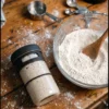 gluten free sourdough starter with flour