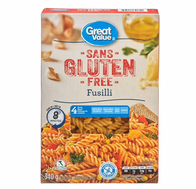 Great Value Gluten Free Fusilli Pasta