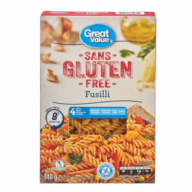 Great Value Gluten Free Fusilli Pasta