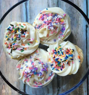 gfJules Gluten Free Birthday Cake Mix Cupcakes
