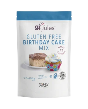 gfJules Gluten Free Birthday Cake Mix Front