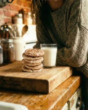 gfJules Gluten Free Snickerdoodle Cookies and Milk