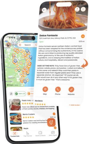 Gluten Dude App Trusted Restaurants
