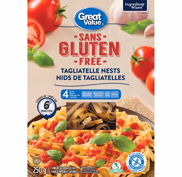 Great Value Gluten Free Tagliatelle Nests
